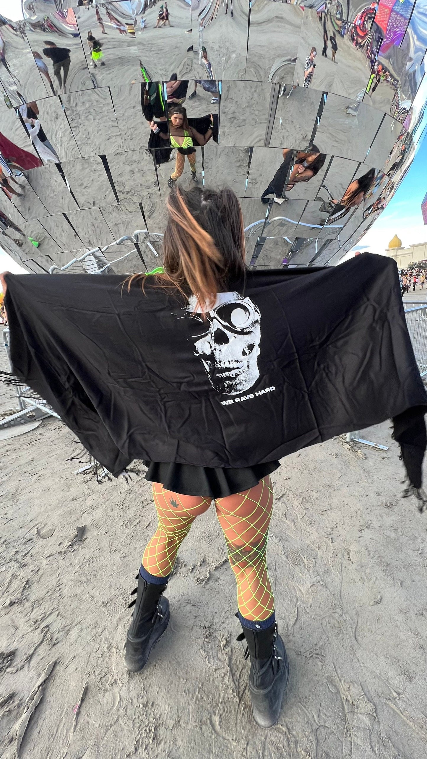 Rave Skull Head Pashmina