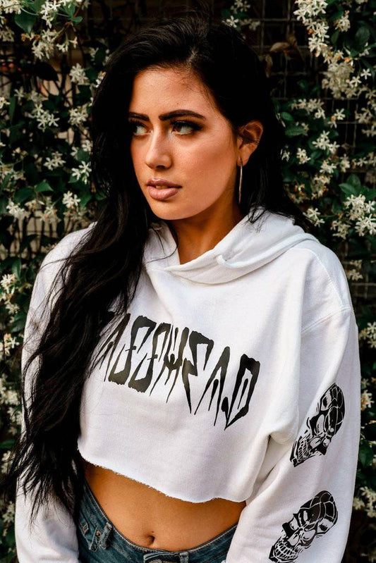 Basshead Crop Top Hoodie