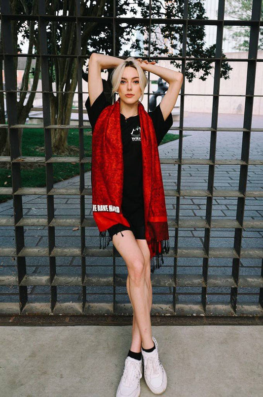 Red Circle Of Life Pashmina