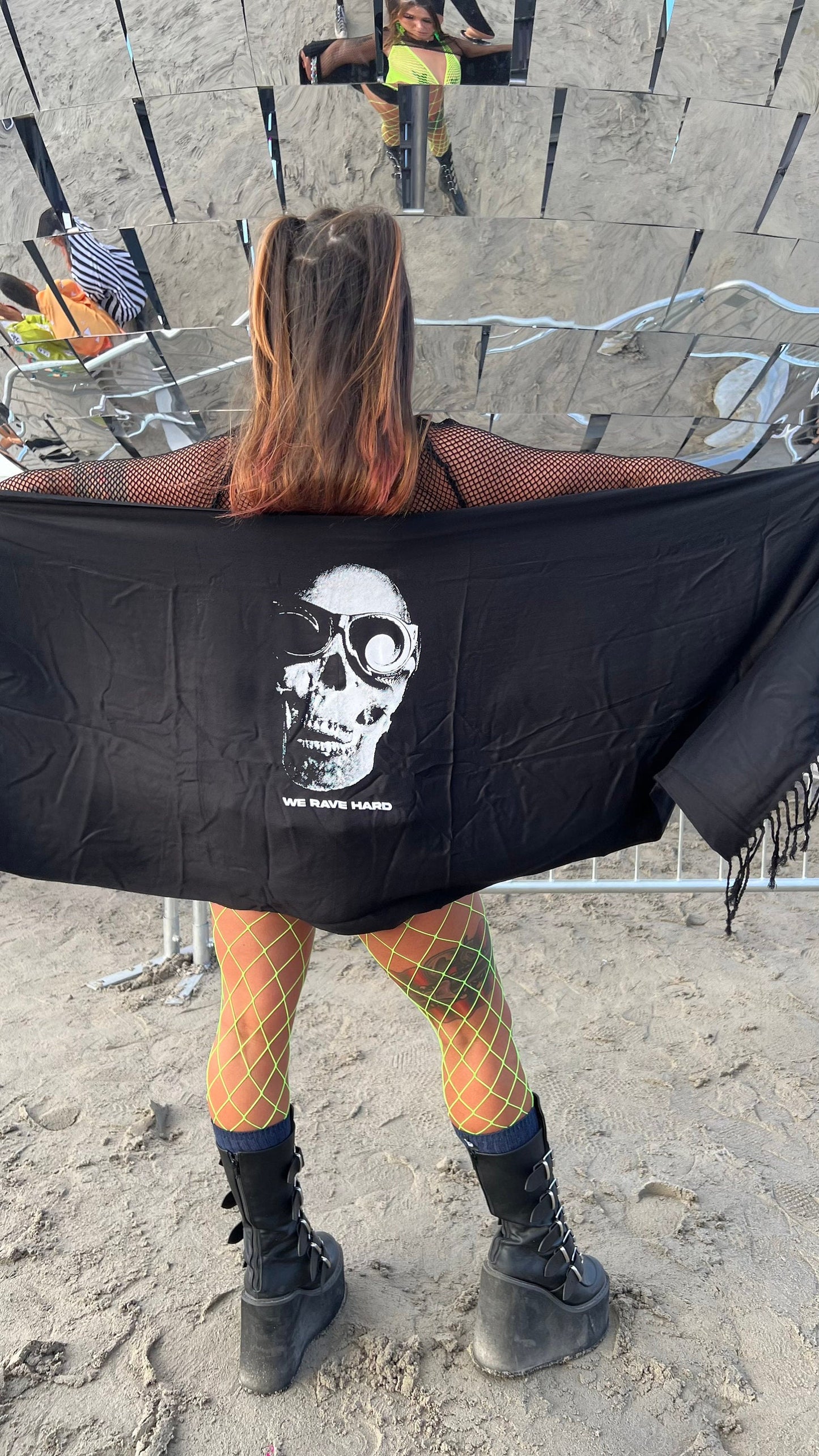 Rave Skull Head Pashmina