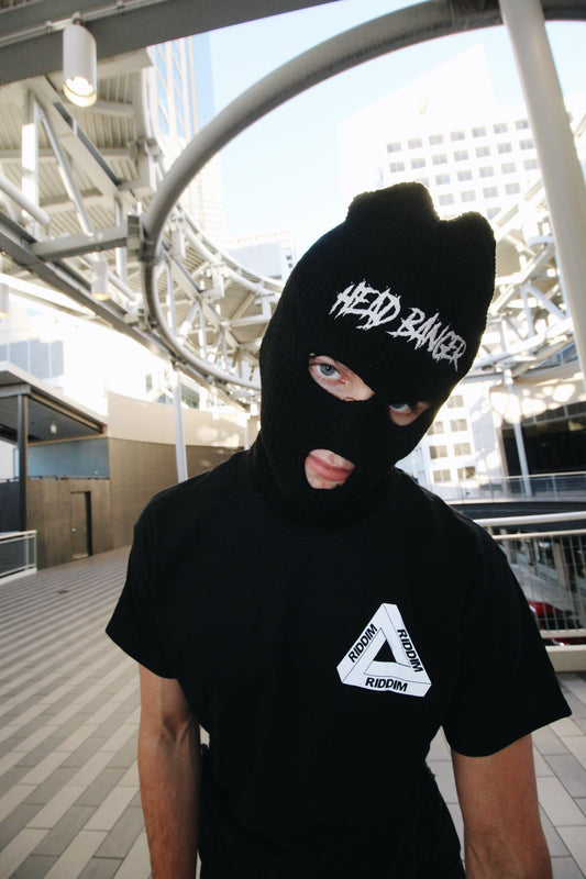 Black Head Banger Ski Mask