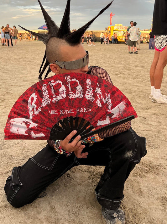Riddim Blood Red Fan