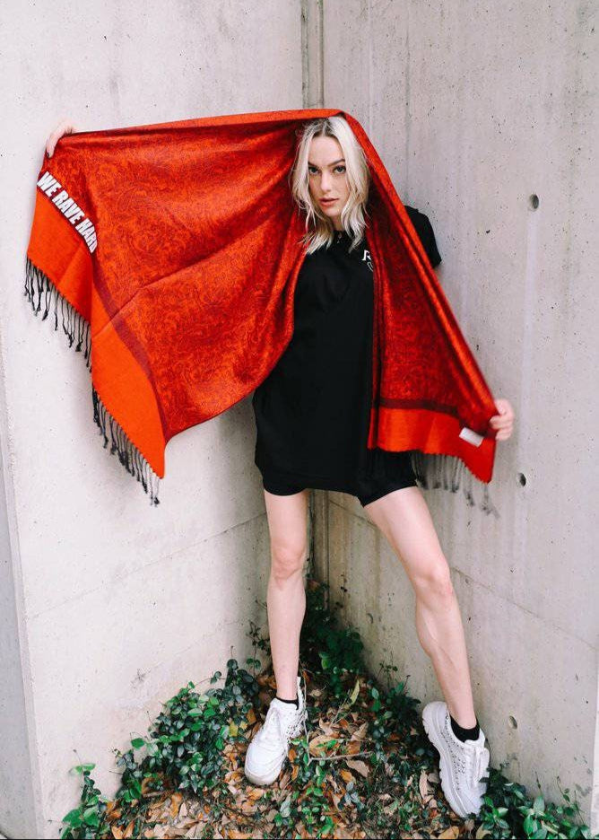 Red Circle Of Life Pashmina