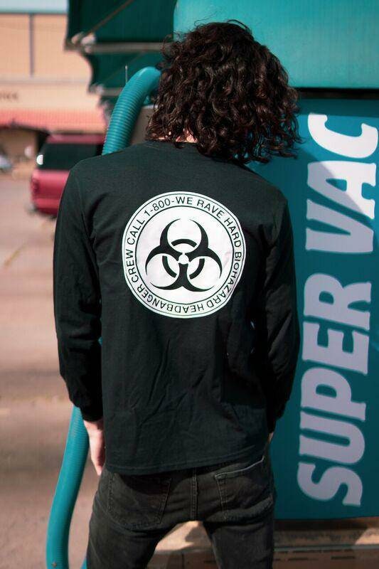 Biohazard Head Banger long sleeve - Rave T-shirt, Music Festival T-shirt, Rave Shirt For Men, EDM Shirt, Rave Merch, Unisex Rave Shirt