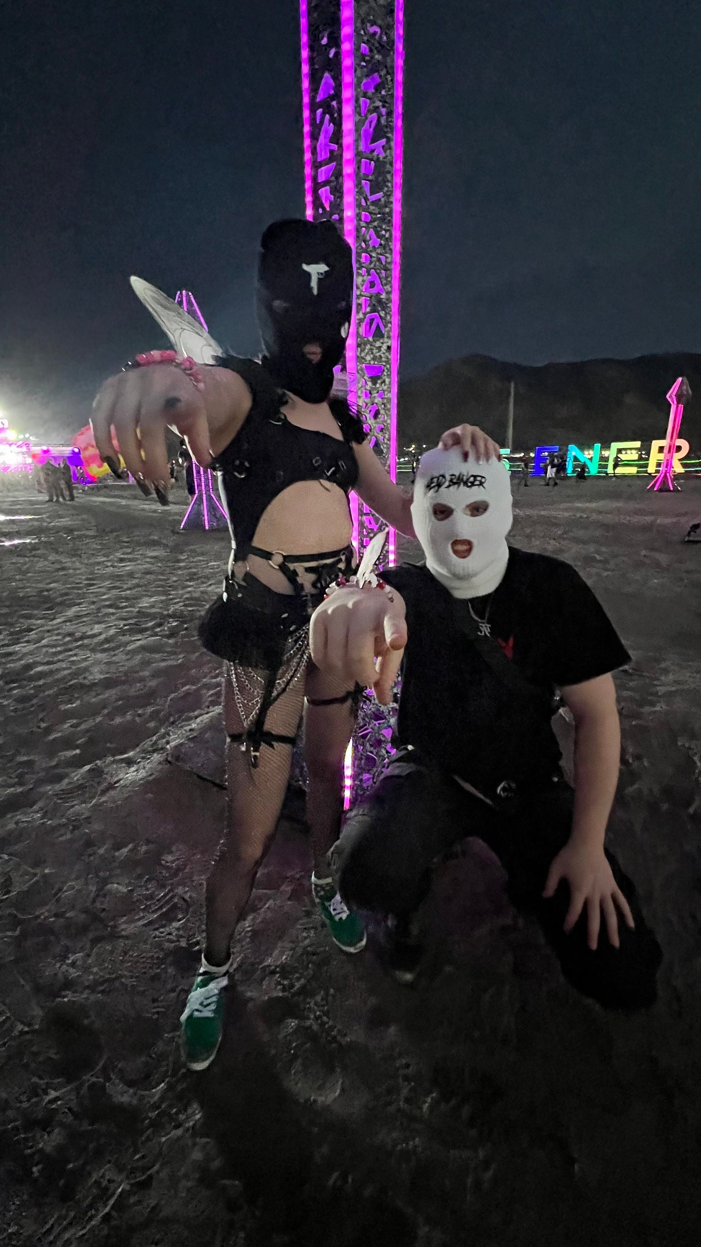 Black Head Banger Ski Mask