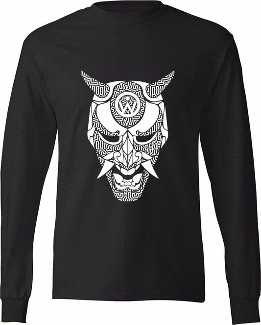 Rave Samurai Long Sleeve T Shirt - Rave T-shirt, Music Festival T-shirt, Rave Shirt For Men, EDM Shirt, Rave Merch, Unisex Rave Shirt