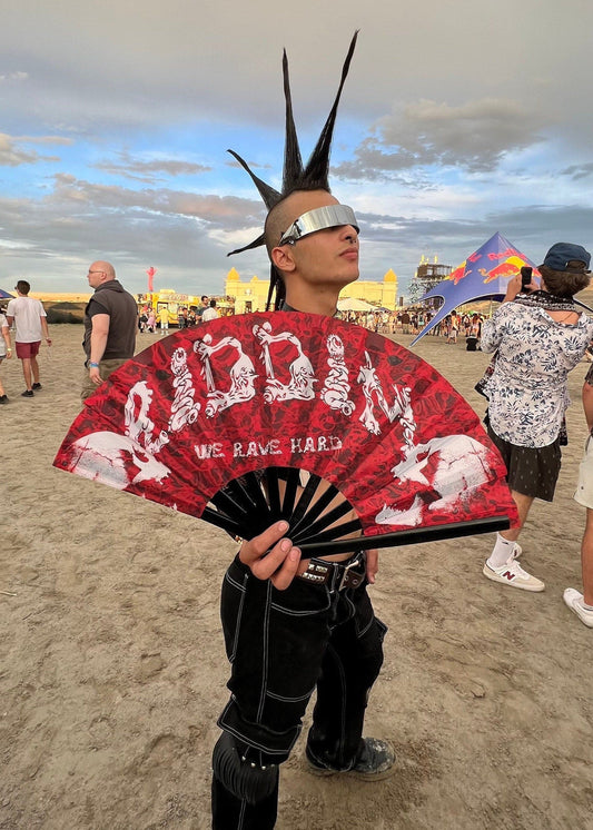 Riddim Blood Red Fan