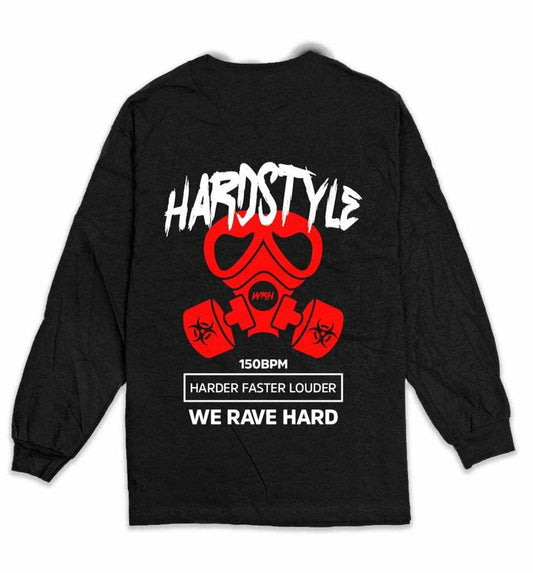 Hardstyle Gas Mask Long Sleeve T-shirt