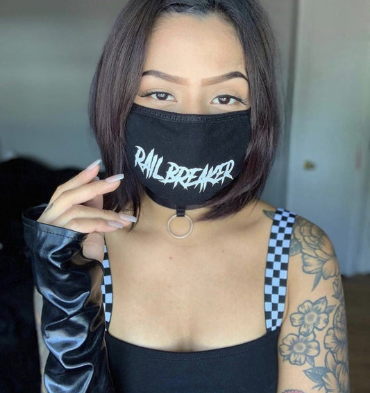 Rail Breaker Face Mask- Rave mask, festival face mask, EDM face mask, riddim face mask, dub step face mask