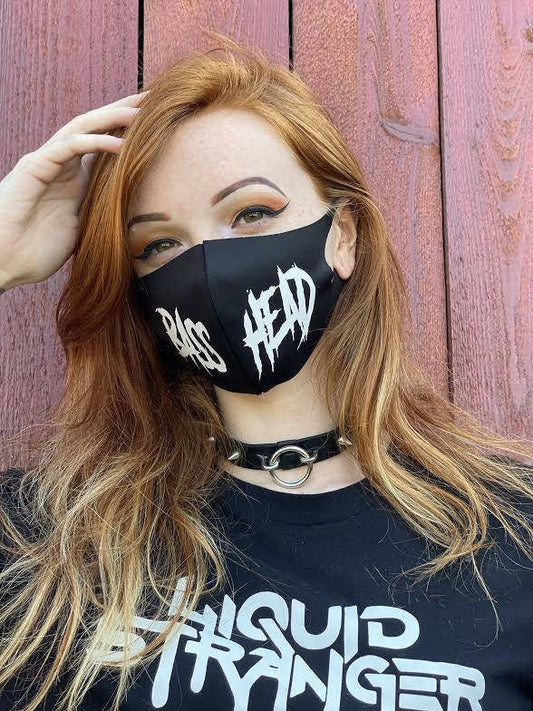 Bass Head Face Mask- Rave mask, festival face mask, EDM face mask, riddim face mask, dub step face mask