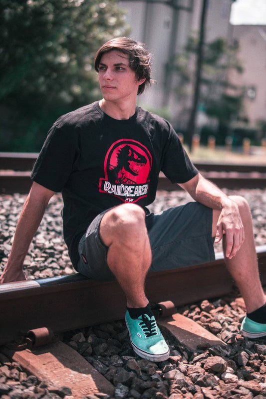 T REX "Rail Breaker" T-Shirt -  Rave T-shirt, Music Festival T-shirt, Rave Shirt For Men, EDM Shirt, Rave Merch, Unisex Rave Shirt