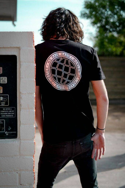 World Wide Head Banger Rave T-shirt - Music Festival T-shirt, Rave Shirt For Men, EDM Shirt, Rave Merch, Unisex Rave Shirt
