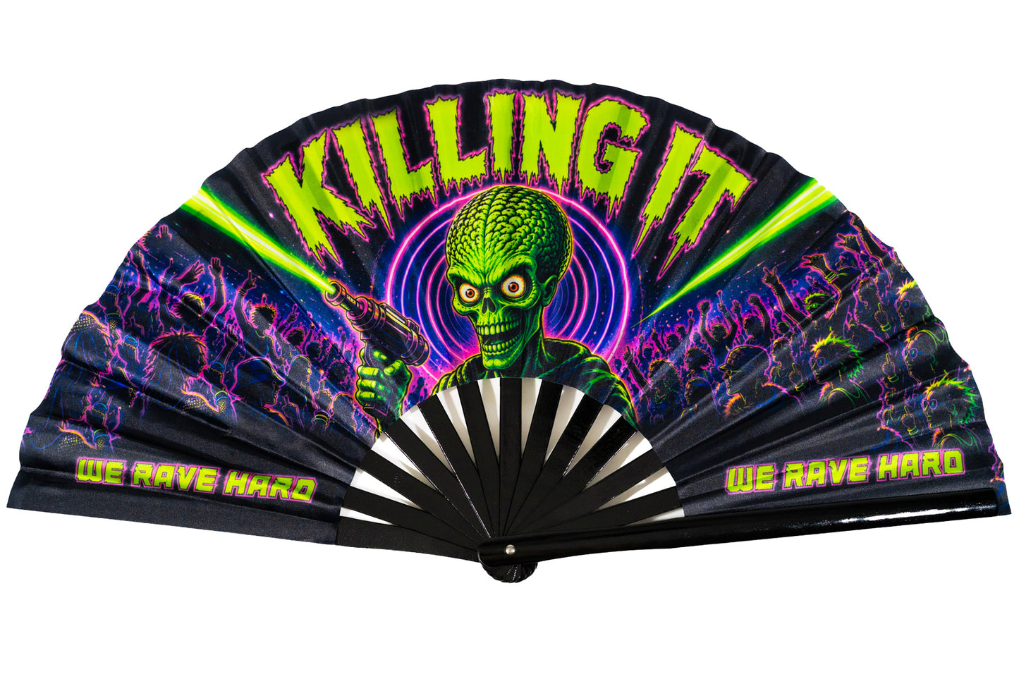 Killing It Martian Leader Rave Big Hand Fan