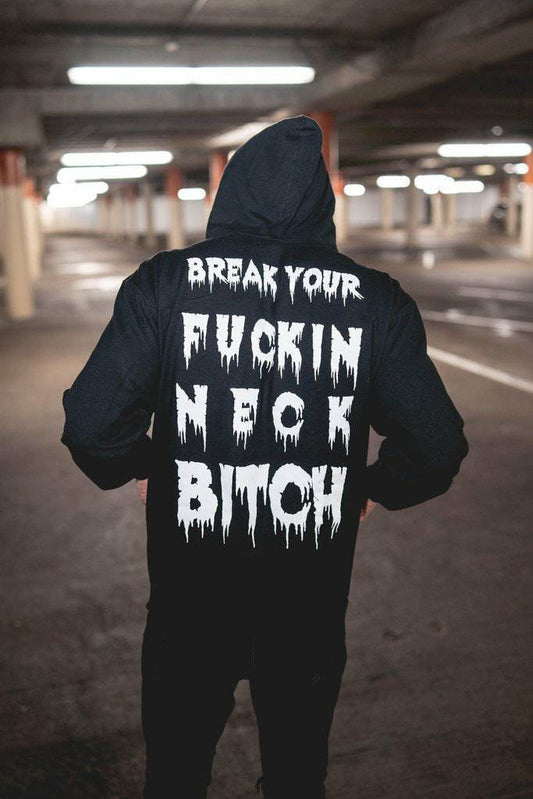 Break You Neck Rave Hoodie -  Rave Hoodie, Music Festival pullover , Rave hoodie For Men, EDM hoodie , Rave Merch, Unisex Rave hoodie