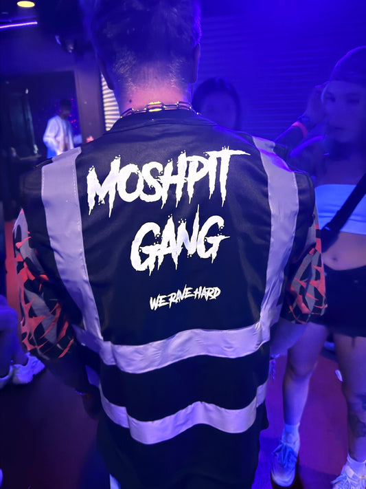 MOSHPIT GANG VEST (reflective) Riddim dubstep rave festival
