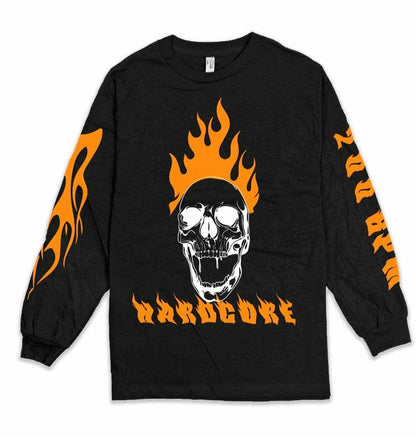 Neon Hardcore Skull Long Sleeve