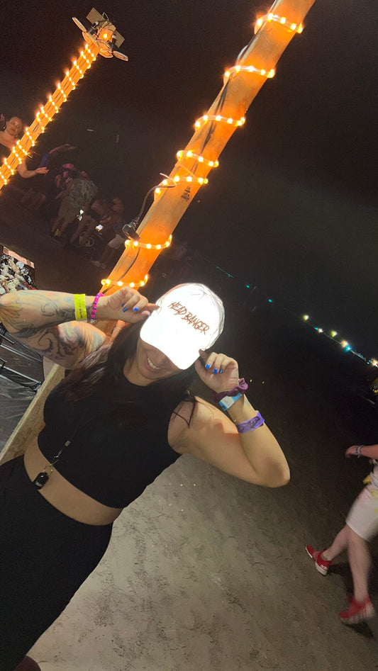 Headbanger Reflect Dad Hat- Dad Hat, Riddim Dad hat. Rave cap, EDM unisex hat,  dubstep hat, EDM Music Cap