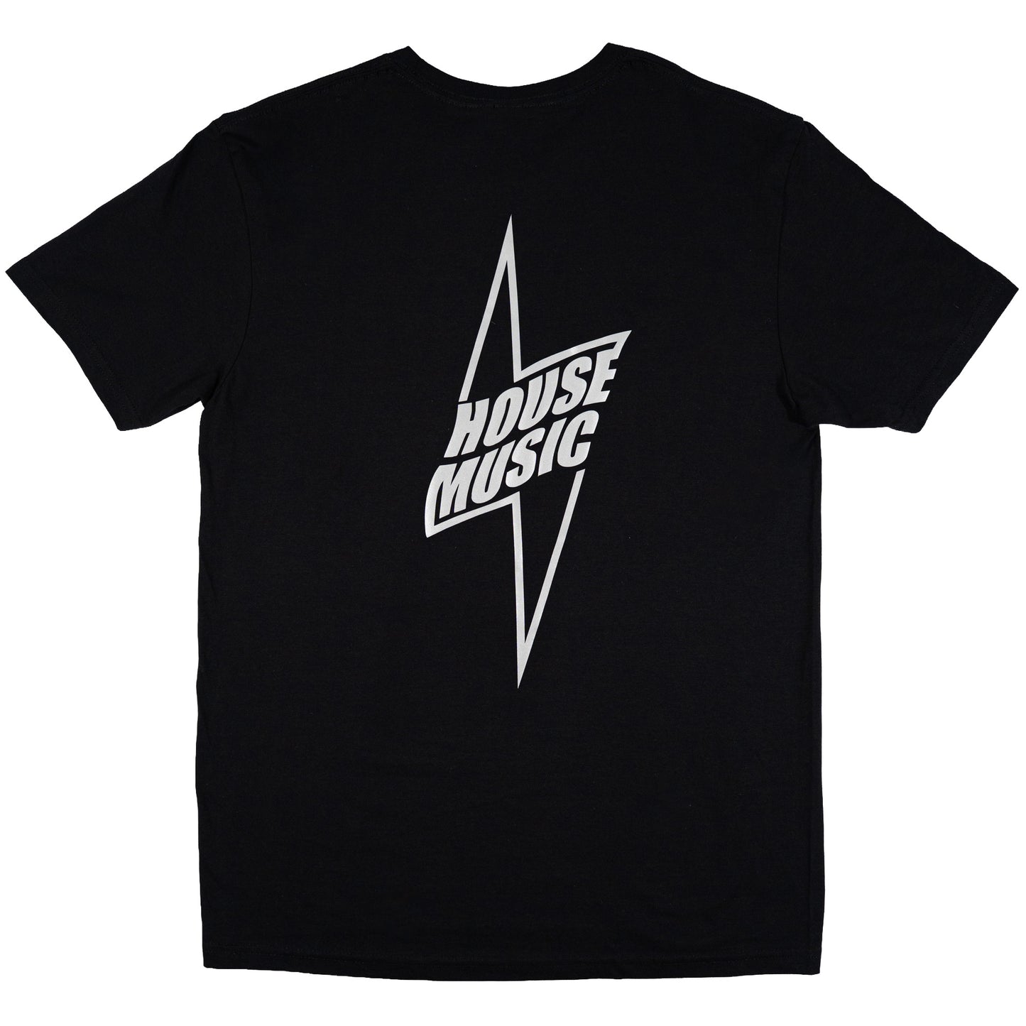 House Music Reflective Lightning Bolt Rave Tee