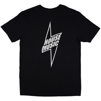 House Music Reflective Lightning Bolt Rave Tee