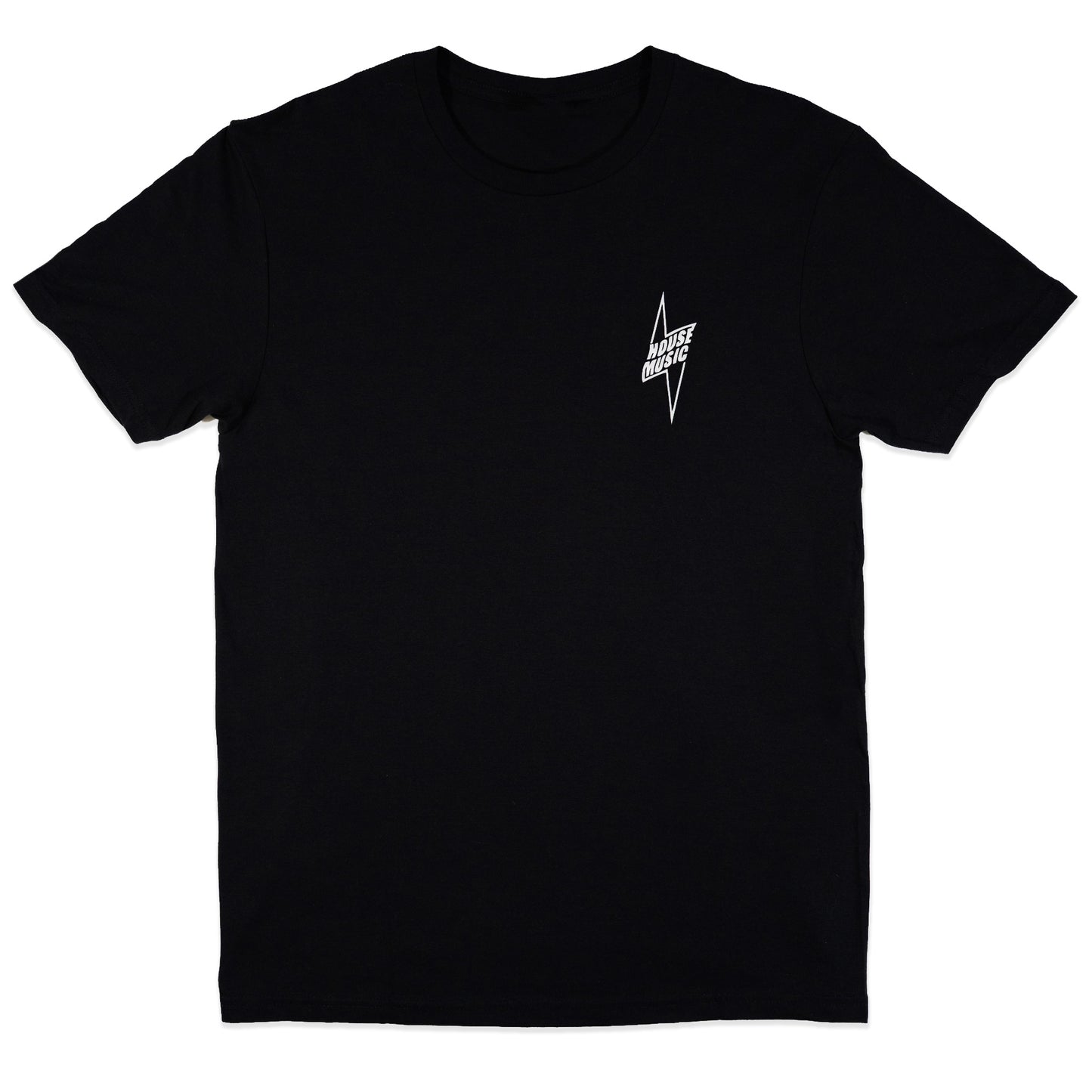 House Music Reflective Lightning Bolt Rave Tee